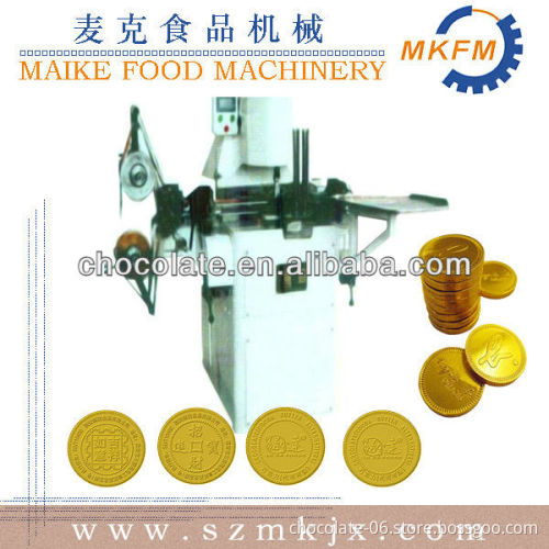 MBZJ golden coin chocolate wrapping macine